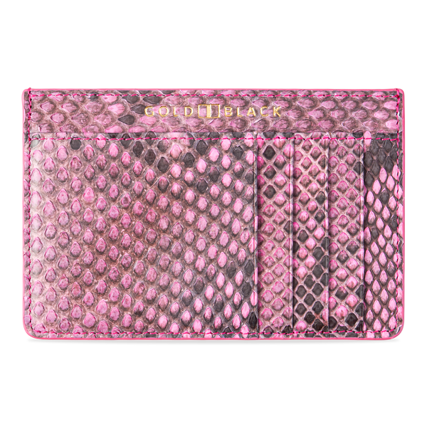 ROYAL CARDHOLDER PYTHON FUCHSIA PINK