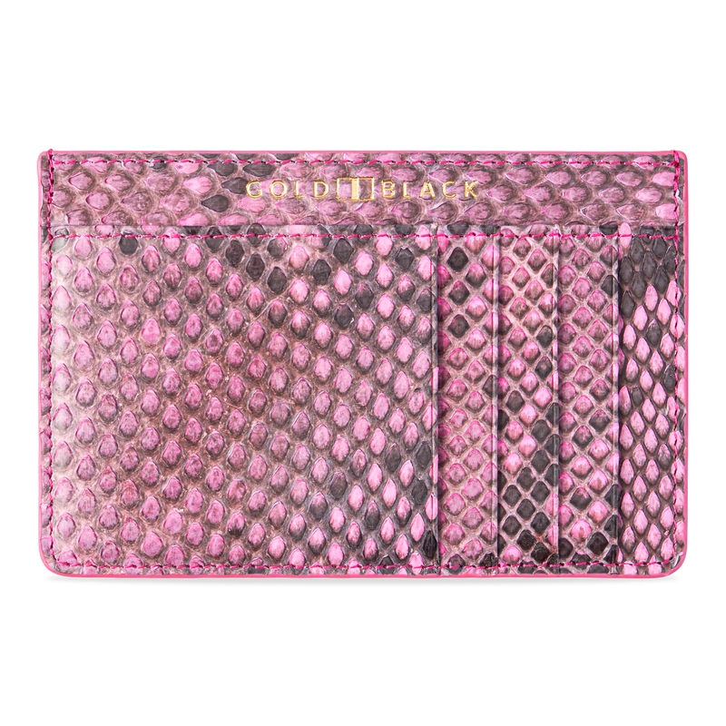 ROYAL CARDHOLDER PYTHON FUCHSIA PINK