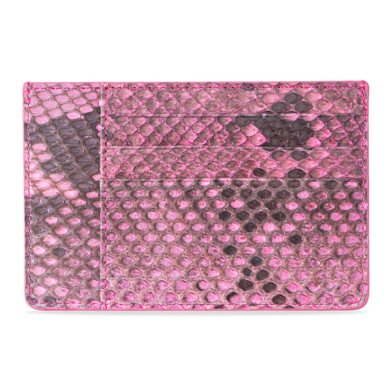 ROYAL CARDHOLDER PYTHON FUCHSIA PINK