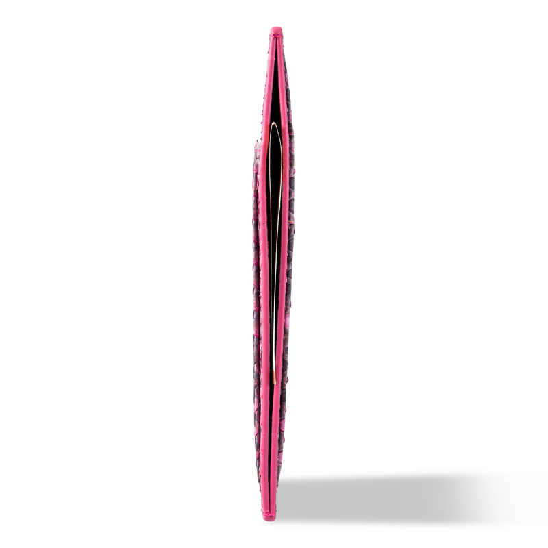 ROYAL CARDHOLDER PYTHON FUCHSIA PINK