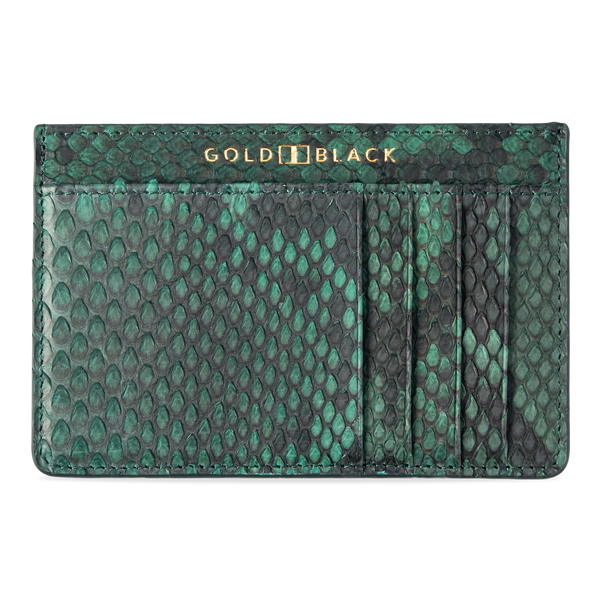 ROYAL CARDHOLDER PYTHON DARK GREEN