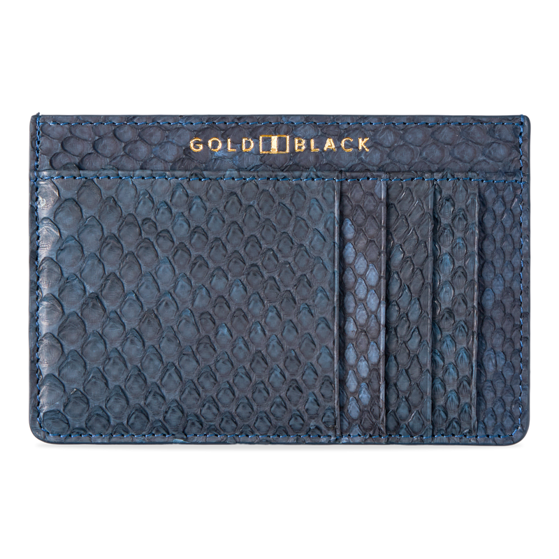 ROYAL CARDHOLDER PYTHON NAVY BLUE