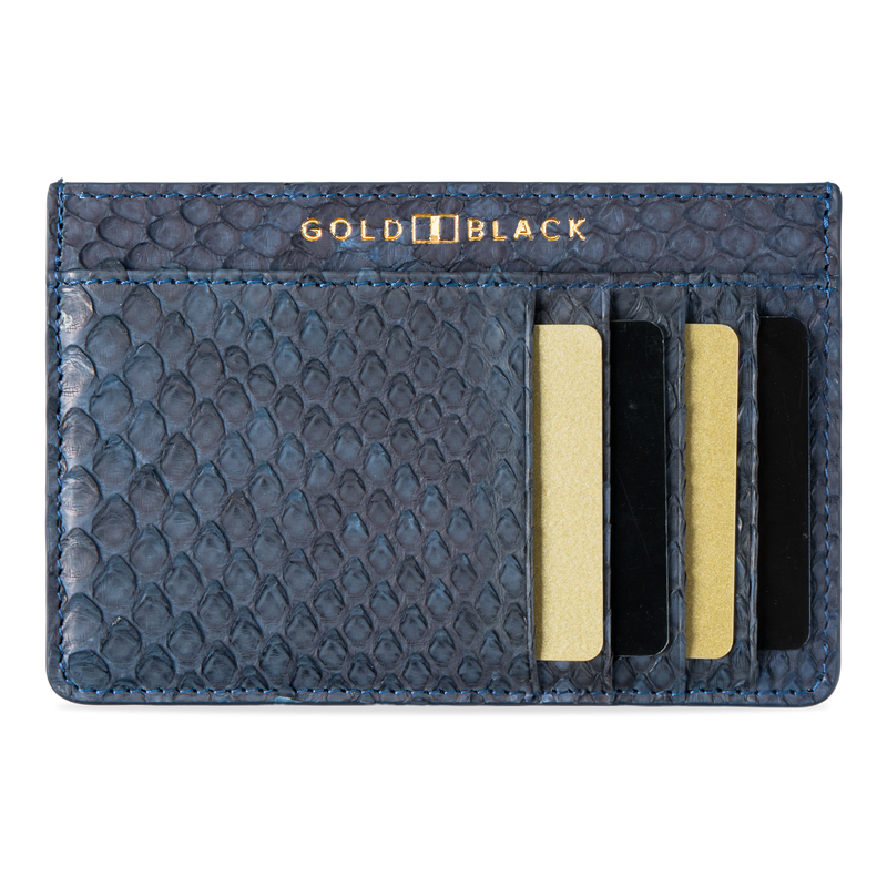 ROYAL CARDHOLDER PYTHON NAVY BLUE