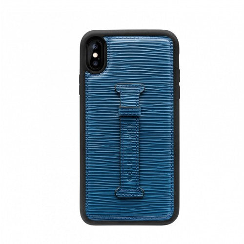 IPHONE XS MAX FINGER-HOLDER CASE UNICO BLUE